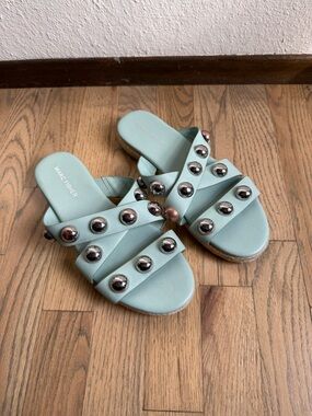 Marc Fisher Studded Slide Sandals